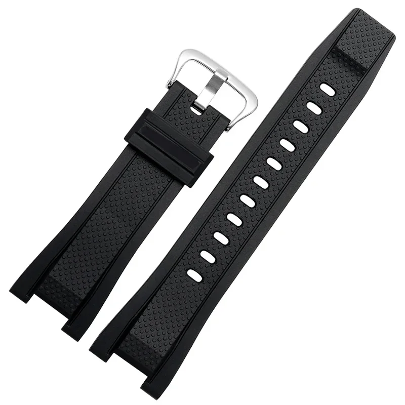 Silicone Watch Strap for Casio GST-W110/S130/B100/100g/S110 Waterproof Sweat-Proof Soft Comfortable Rubber Watchband 26mm