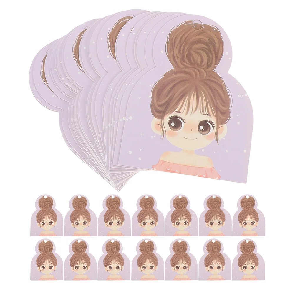 

50pcs Headband Packaging Cards Hair Clip Display Paper Jewelry Organizer Cardstock For Show Retail Boutique Ear