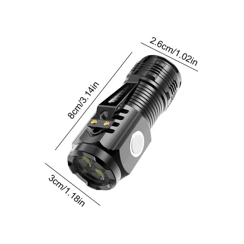Mini torcia ricaricabile ad alta lumen 5 modalità Led Flash Light torcia lampada per campeggio escursionismo all'aperto