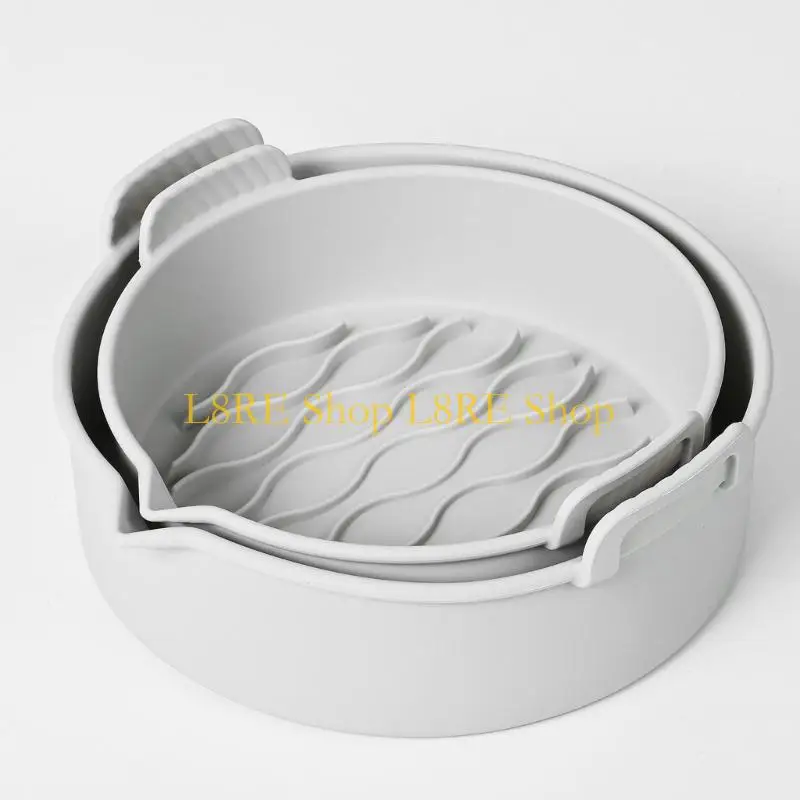 L8RE 2PIECES SILICONE AIR FRYERS PADS SILICONE LINERS NOCCSICK COOKING AICING AIR FRYERS FAREER