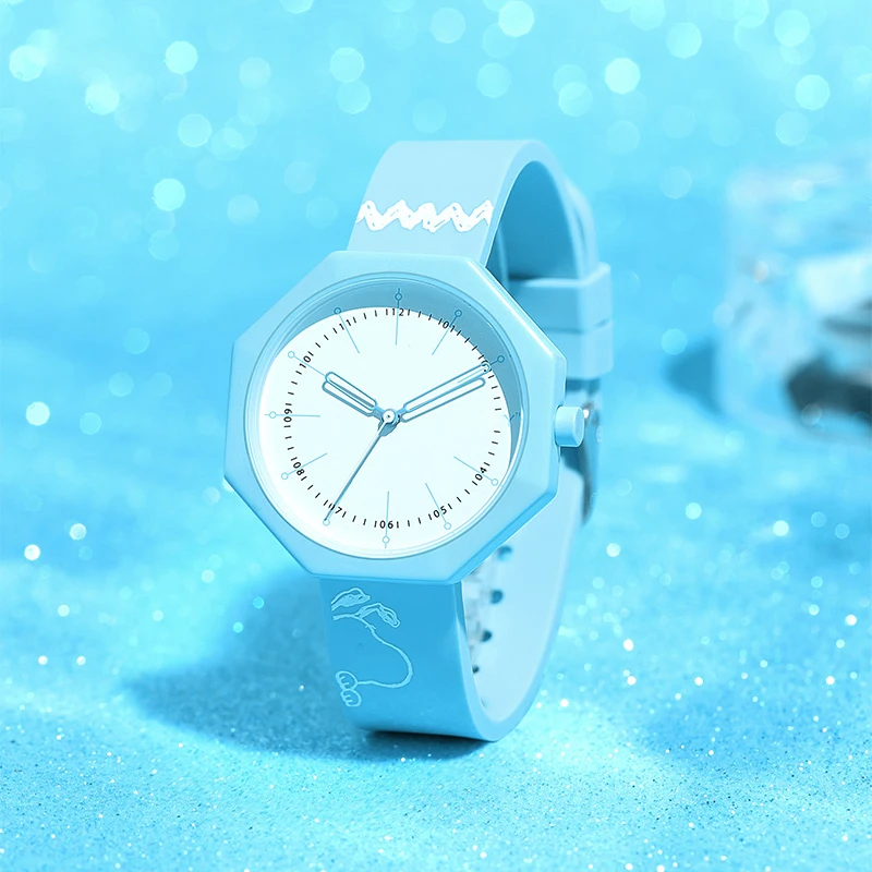 Kawaii Girls Quartz Watch Japanese Cartoon Simple Trendy Waterproof Wristwatch Exquisite Birthday Festival Gift With Gift Box