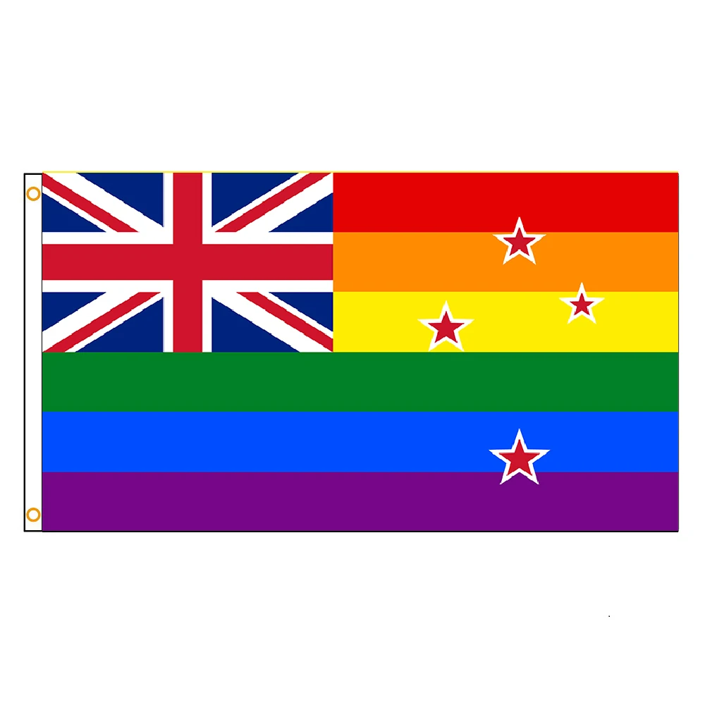 Australian Rainbow FlagYehoy hanging 90*150cm LGBT  Gay Pride For Decoration
