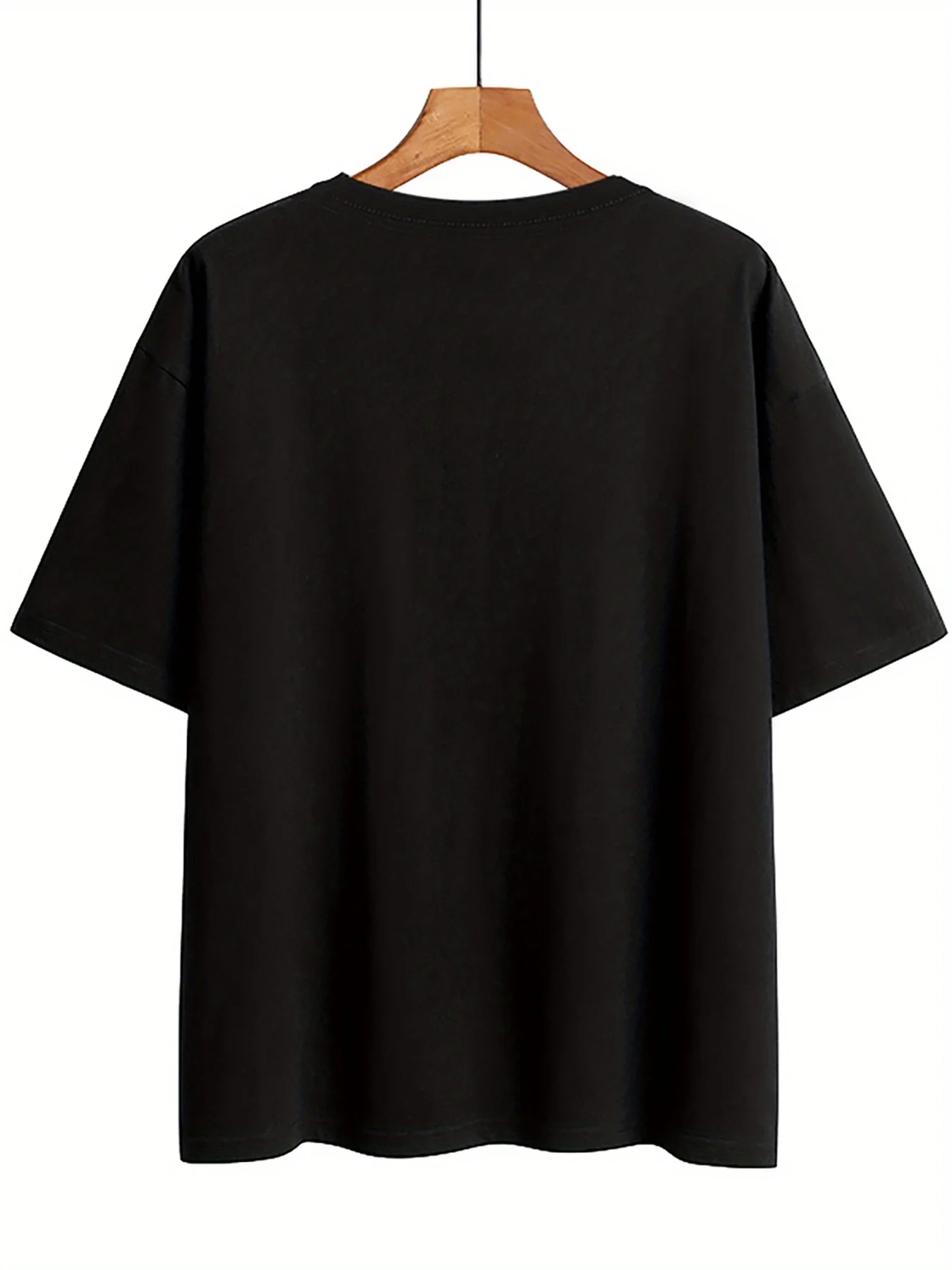 Футболка с короткими рукавами и круглым вырезом с принтом лошади Футболка с короткими рукавами и круглым вырезом