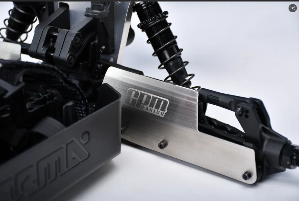 Gpm protetores traseiros de aço inoxidável para arrma 1/8 kraton 6s exc 4x4 rtr caminhão de velocidade sem escova-ARA8708v6