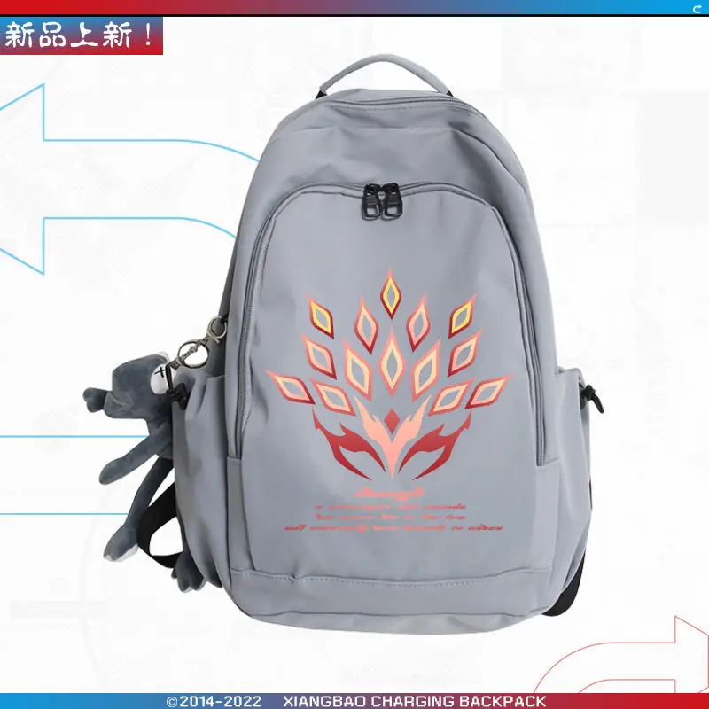 Mingchao Gaming Merchandise Long Distance Collaboration Large Capacity Double Shoulder Backpack For Men And Women Students Anime