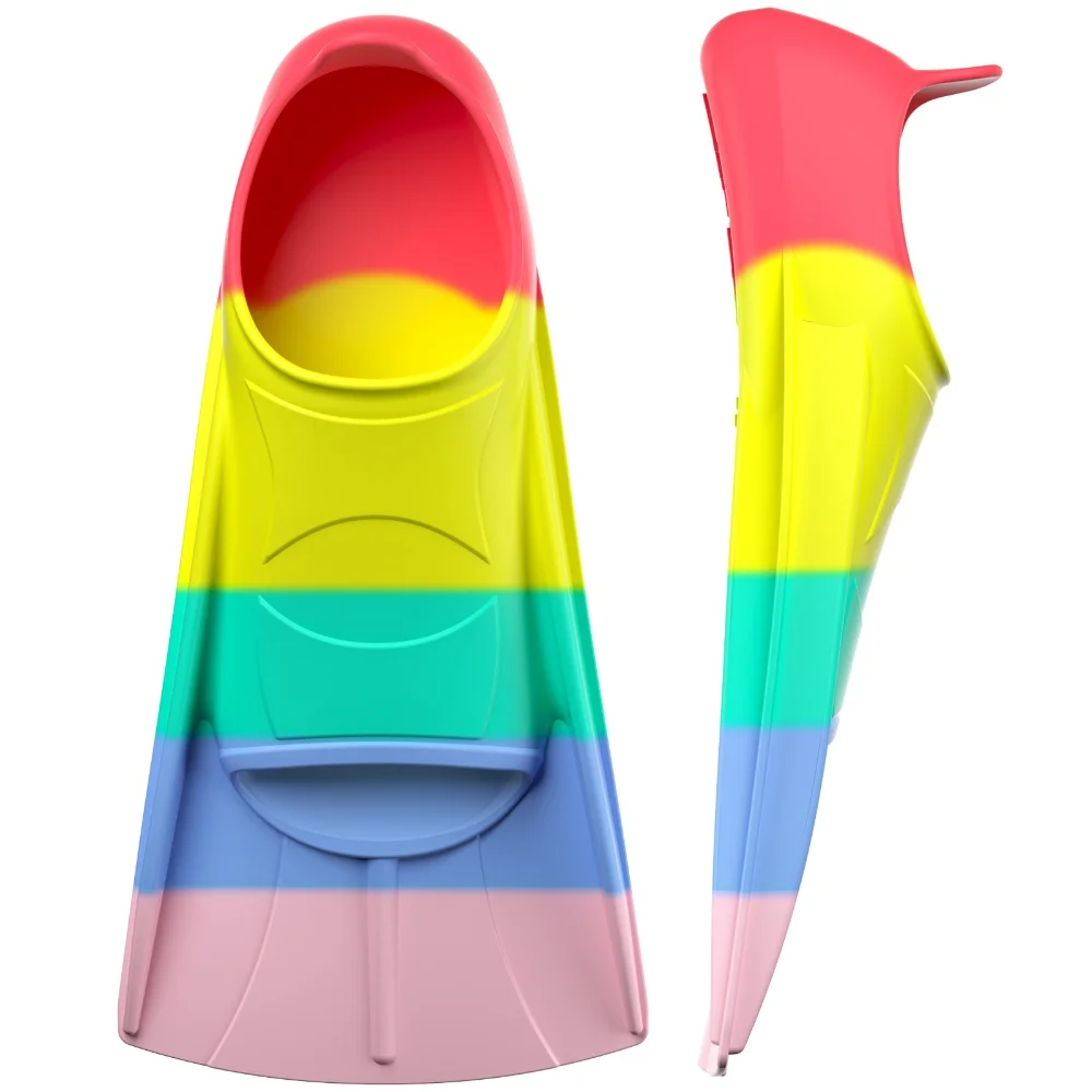 Professionelle Silikon-Tauchflossen, kurze Schwimmflossen mit Netzbeutel, für Männer, Frauen, Schnorchelflossen, Schwimmflossen für Kinder, Tauchausrüstung – Detail 3