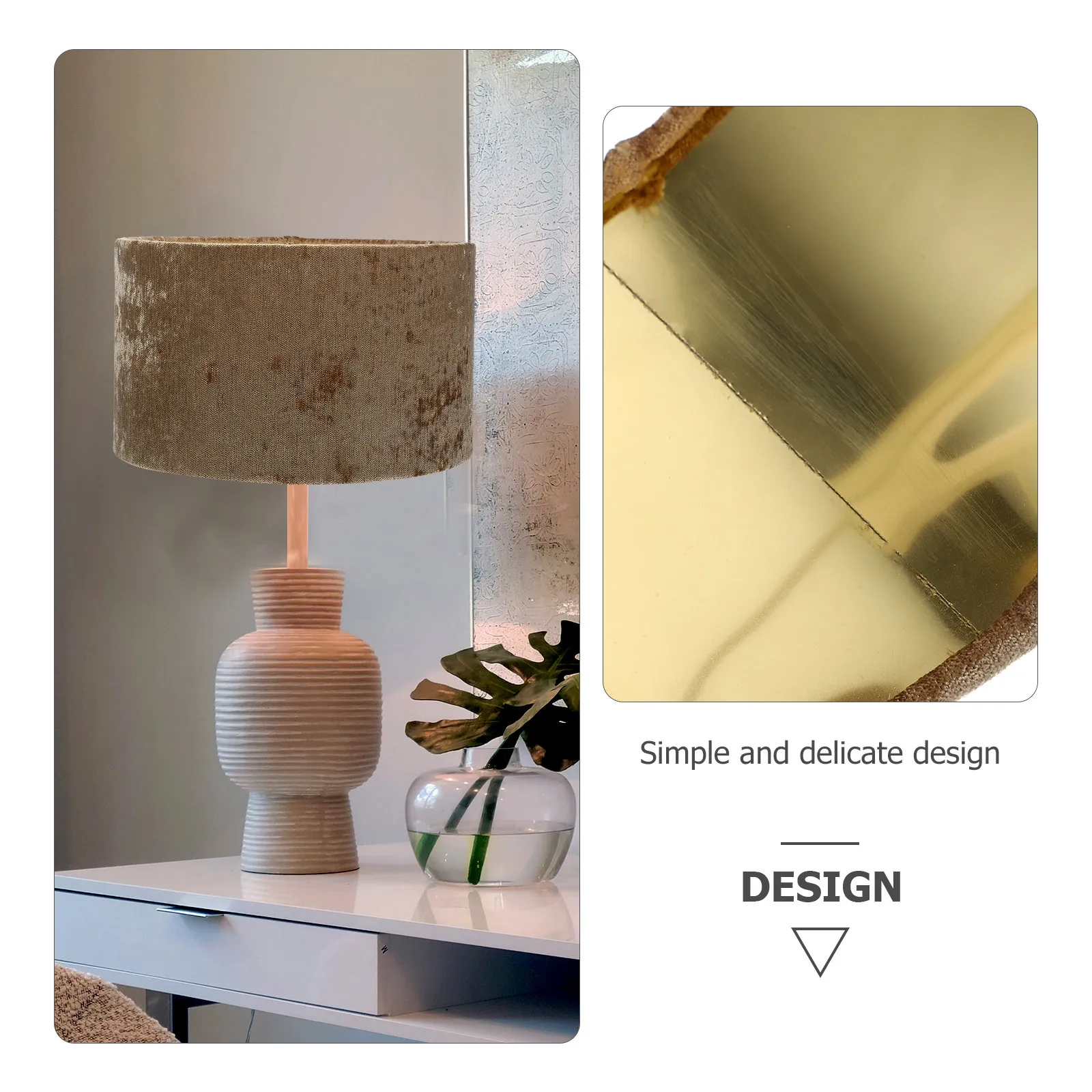 غطاء مصباح قماش معدني ضوء الناشر للمنزل مكتب غرفة نوم طاولة الدراسة الطابق لمبة مكتب ظلال استبدال الزخرفية