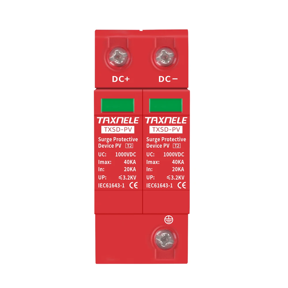 

SPD DC 500V 800V 1000V 20KA 40KA House Surge Protector Protective Low-voltage Arrester Device