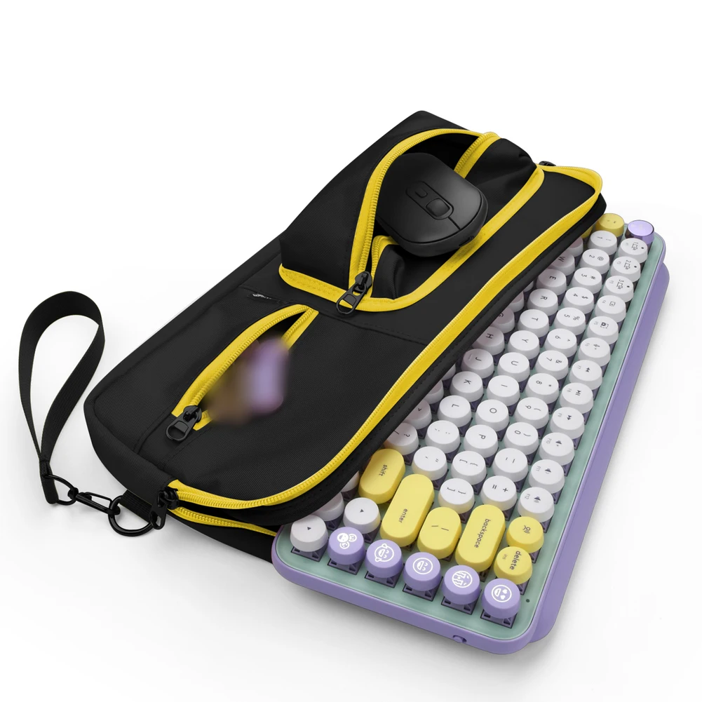 Travel Protective Carrying Case For Logitech Pop-Keys Mechanical Mini Wireless Keyboards And Mouse Waterproof Accessories Parts