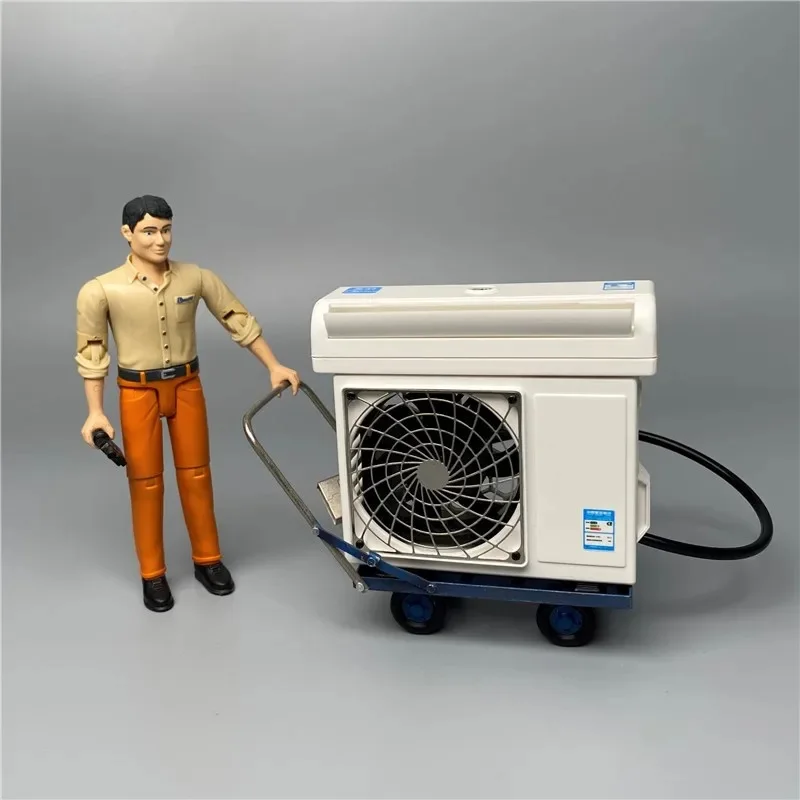 Juwuba Model Display Micro Air Conditioning Model Machine Re-ment Miniatures Toy for 1/14 Tamiya RC Truck Tipper SCANIA 770S