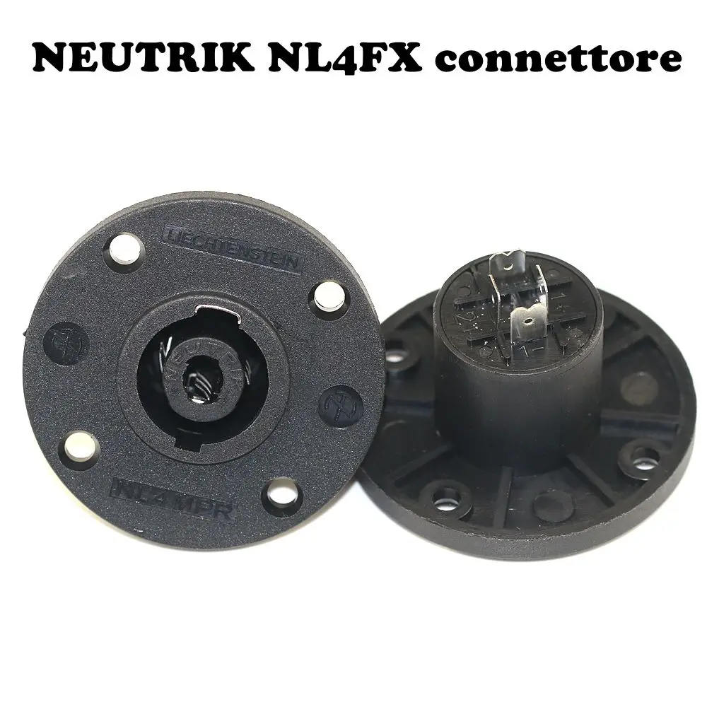 NEUTRIK NL4MPR altoparlante svasato con flangia G rotonda nera a quattro core NL4FX NL4FC altoparlante/altoparlante presa Audio