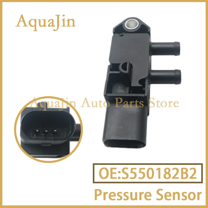 S550182B2 EGR Exhaust DPF Differential Pressure Sensor For Mazda 3 2016~2019 6 2017~2019 CX-5 2017~2020 CX-3 2015~2018 31MPP1-4