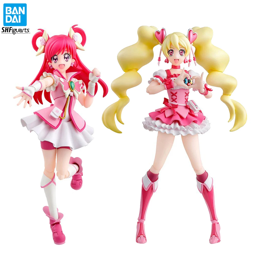 Originale BANDAI S.H. Figuards Cure Dream & Cure Peach (edizione del Designer di personaggi precisi) Action Figure giocattoli da collezione