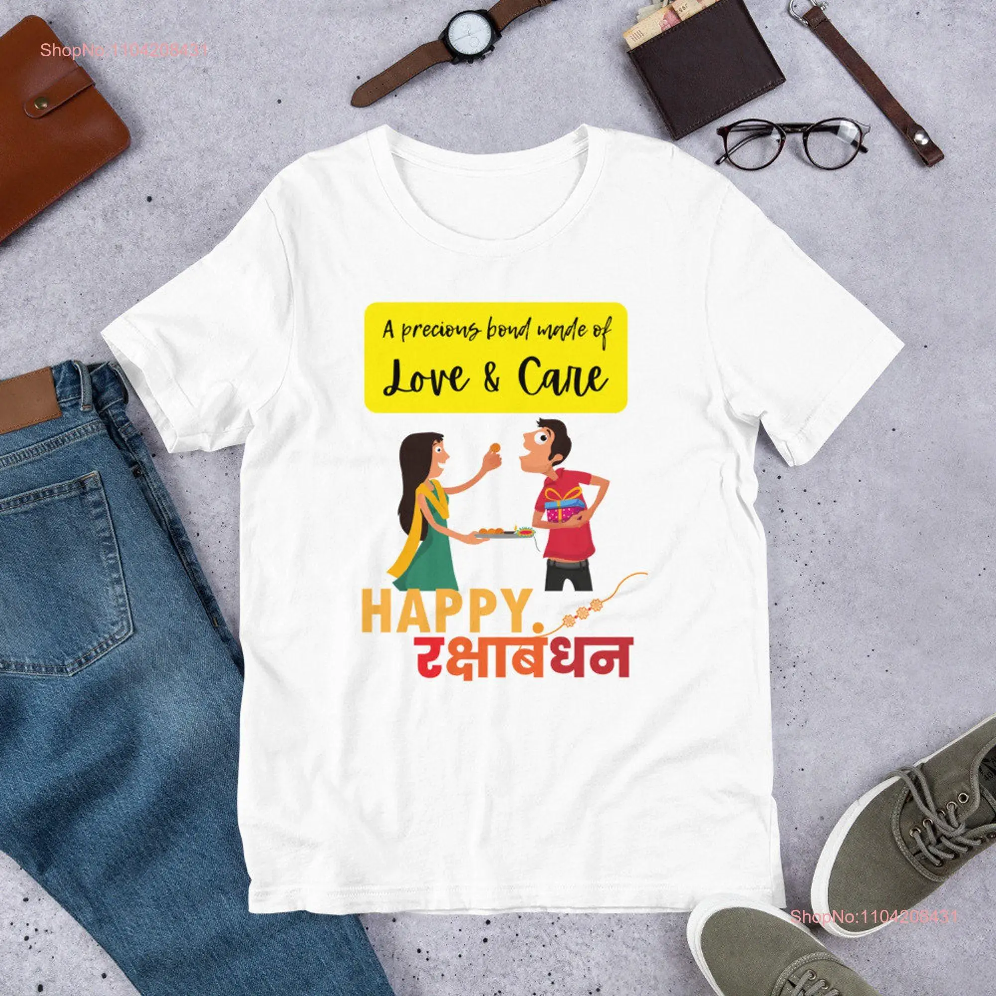 Rakhi Day T shirt l Bollywood Indian Festival adult Brother Sister Raksha Bandhan Desi I Sisiter long or short sleeves