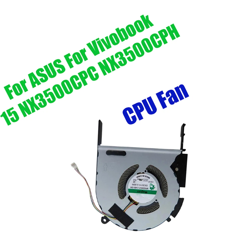 CPU Fan For ASUS For Vivobook 15 NX3500CPC NX3500CPH DC5V Replacement Laptop CPU Fan