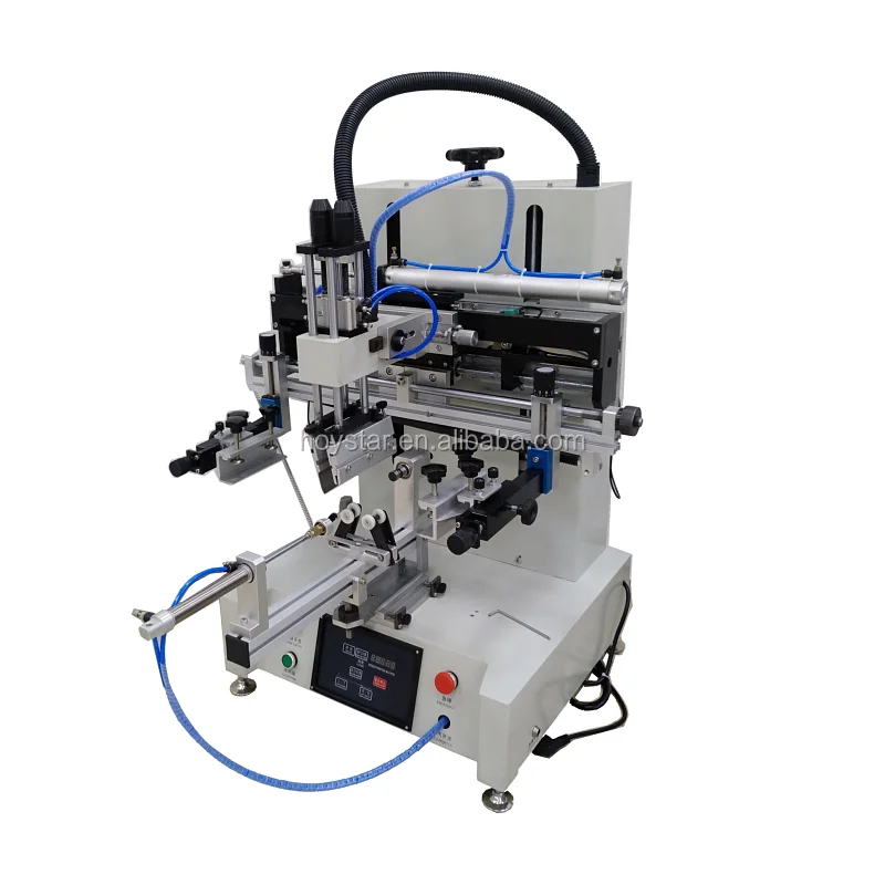Desktop Automatic Cylinder Silk Screen Printing Machine For Bottle Printing Round Container Printer Cosmetic Beverage Industry