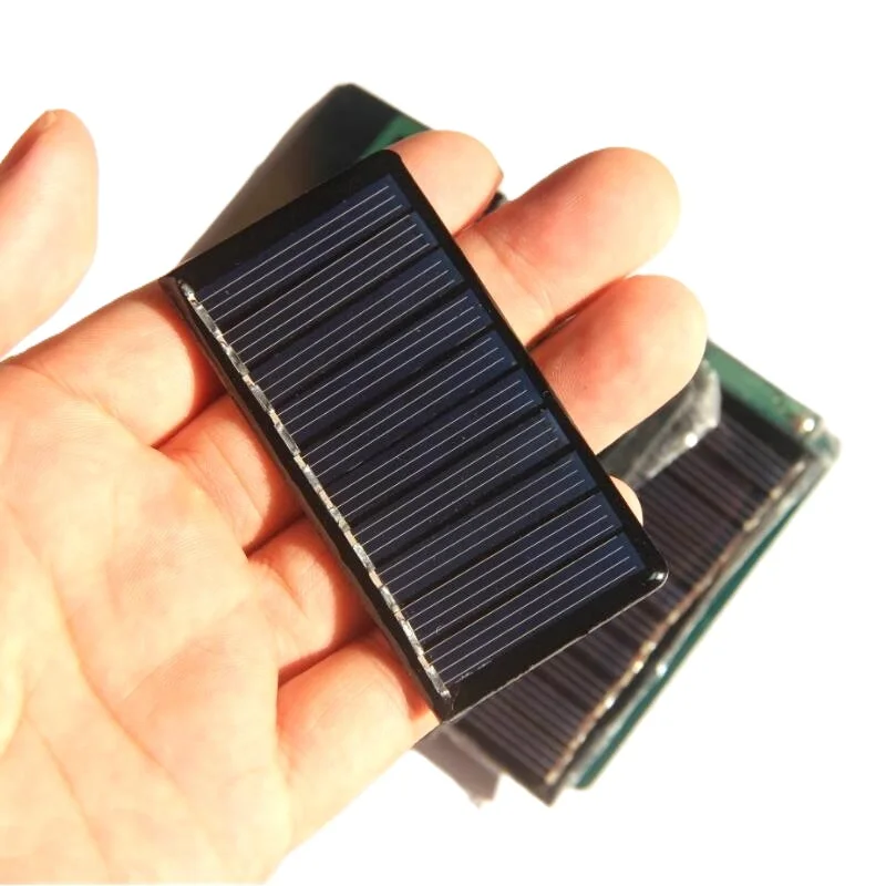 0.3W 5V Mini Solar Panels Small Solar Cell for Solar Lighting System DIY Small Solar Applications Solar Plate 68*36MM 10PCS