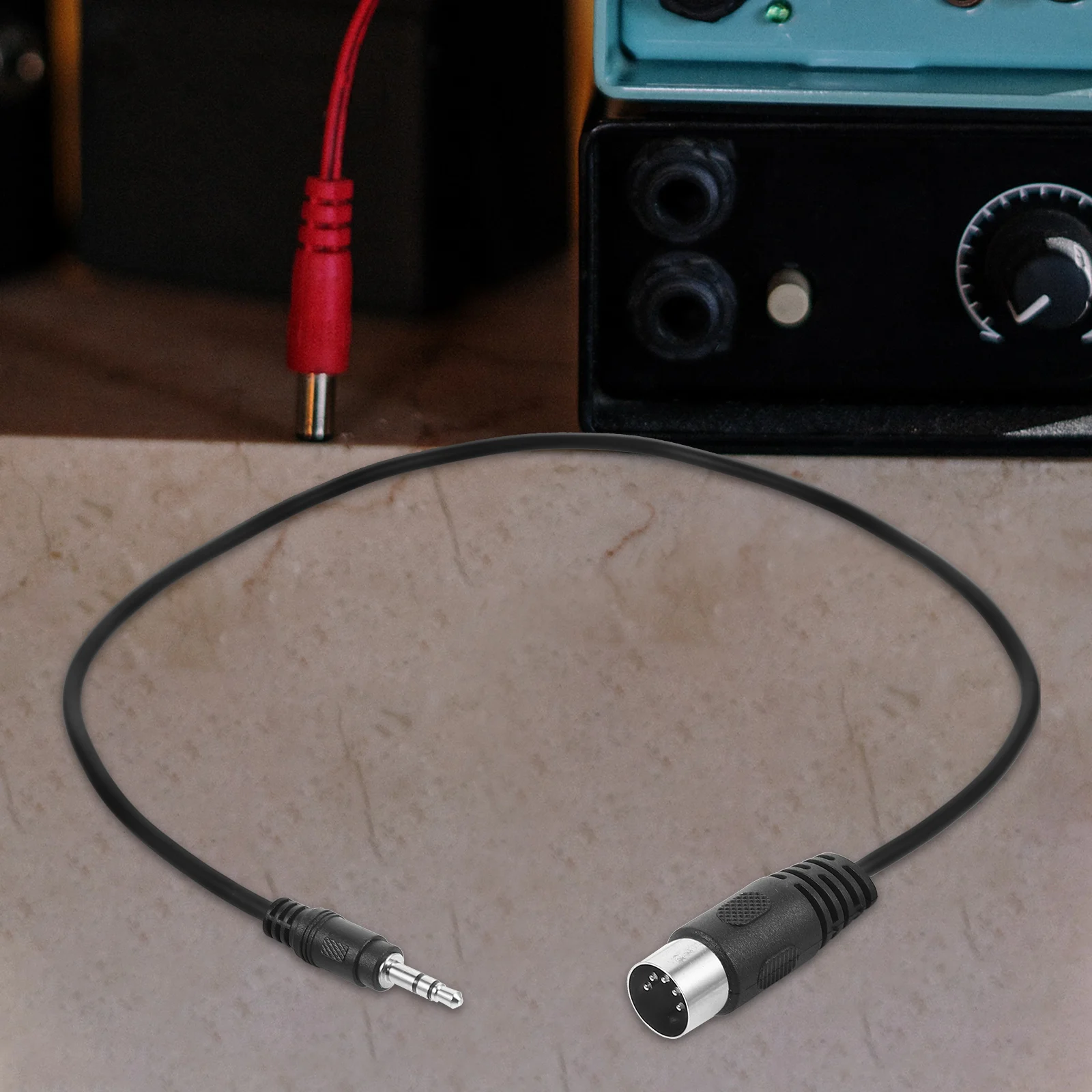 

3.5mm 5 Pin Adapter Metal Stereo Jack Cable for Computer Audio Devices Durable Plug Play Compatibility with Interfaces Sound