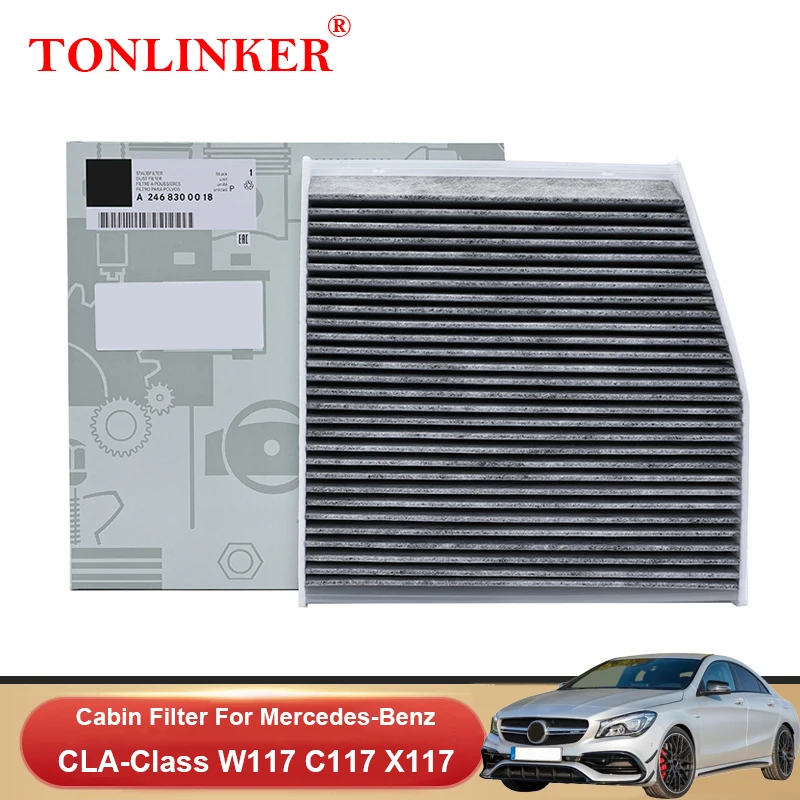 TONLINKER Cabin Filter A2468300018 For Mercedes Benz CLA Class W117 C117 X117 2014-2019 CLA200 CLA250 CLA45AMG Car Accessories