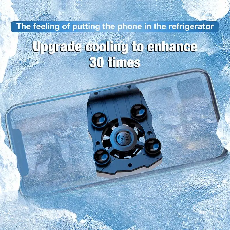 Refroidisseur universel à ventouse pour téléphone portable, radiateur de refroidissement pour jeux, support de ventilateur pour téléphone portable pubg