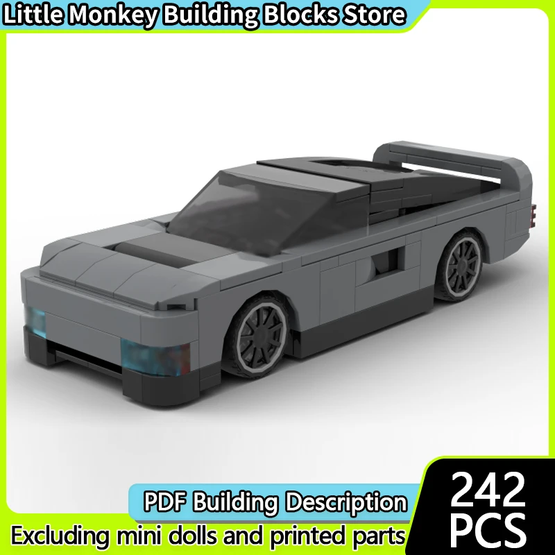 

Speed Racing Car Model MOC Building Bricks M4S Concept Sports Car Modular Technology Children Holiday Gifts Assemble Toys Suit