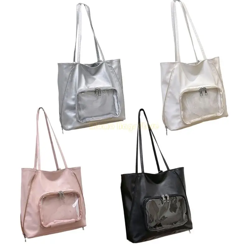 

X90D Lightweight Spacious Handbag PU School Bag Professional PU Office Accessory