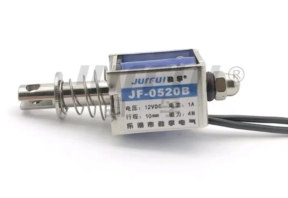 JF-0520B DC Electromagnet Frame Push-Pull Through-Type 6V 12V 24V Magnetic Field Industrial Strength Electromagnetic Absorption
