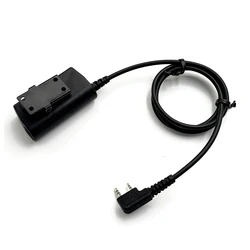U94 PTT Adapter Mobile 2 Pin 7.0mm Plug Push to Talk for Kenwood/Baofeng Radio
