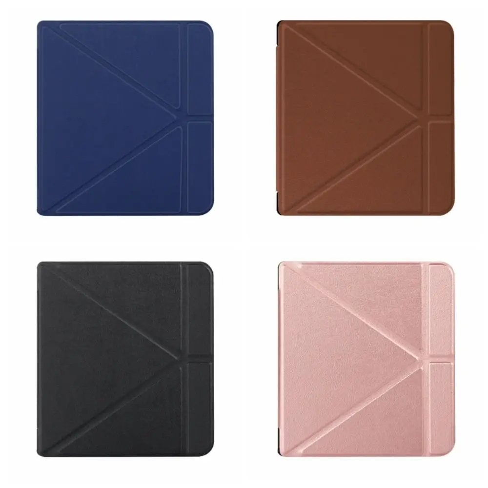 Auto Sleep/Wake 8 inch E-Reader Case Shockproof Anti-fall Folio Cover Microfiber Lining Leather for Tolino Vision 5 2019