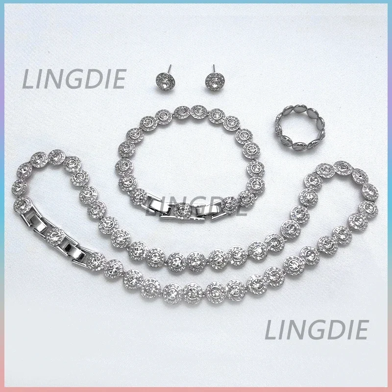 

2025 EU high quality jewelry set exquisite luxury wedding jewelry simple and elegant jewelry set