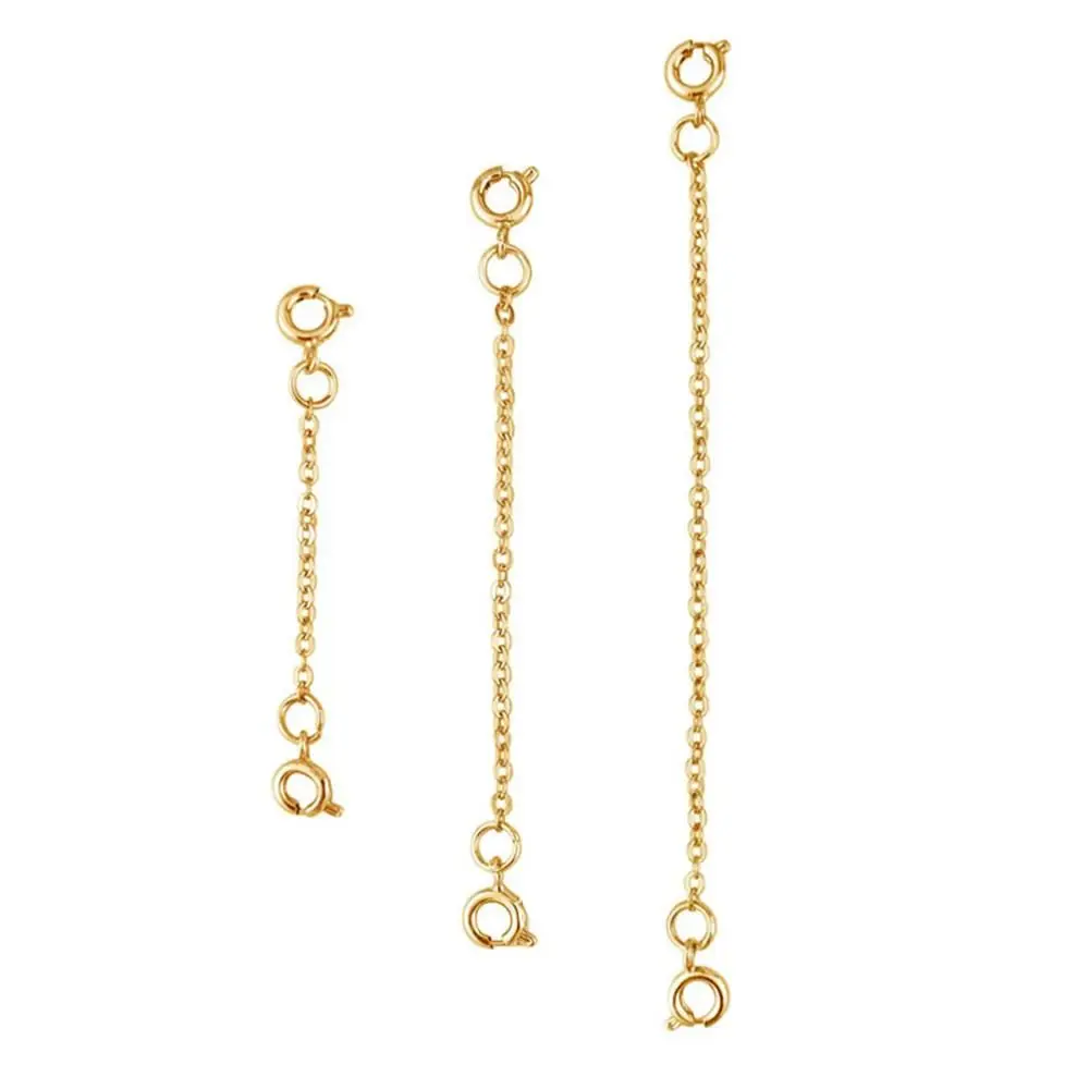 Kit De 5 Extensions Pour Bijoux - Fermoirs Rallonges Réglables Pour Colliers, Bracelets - En Alliage Doré, Argenté, Rose - Fabrication De Bijoux DIY