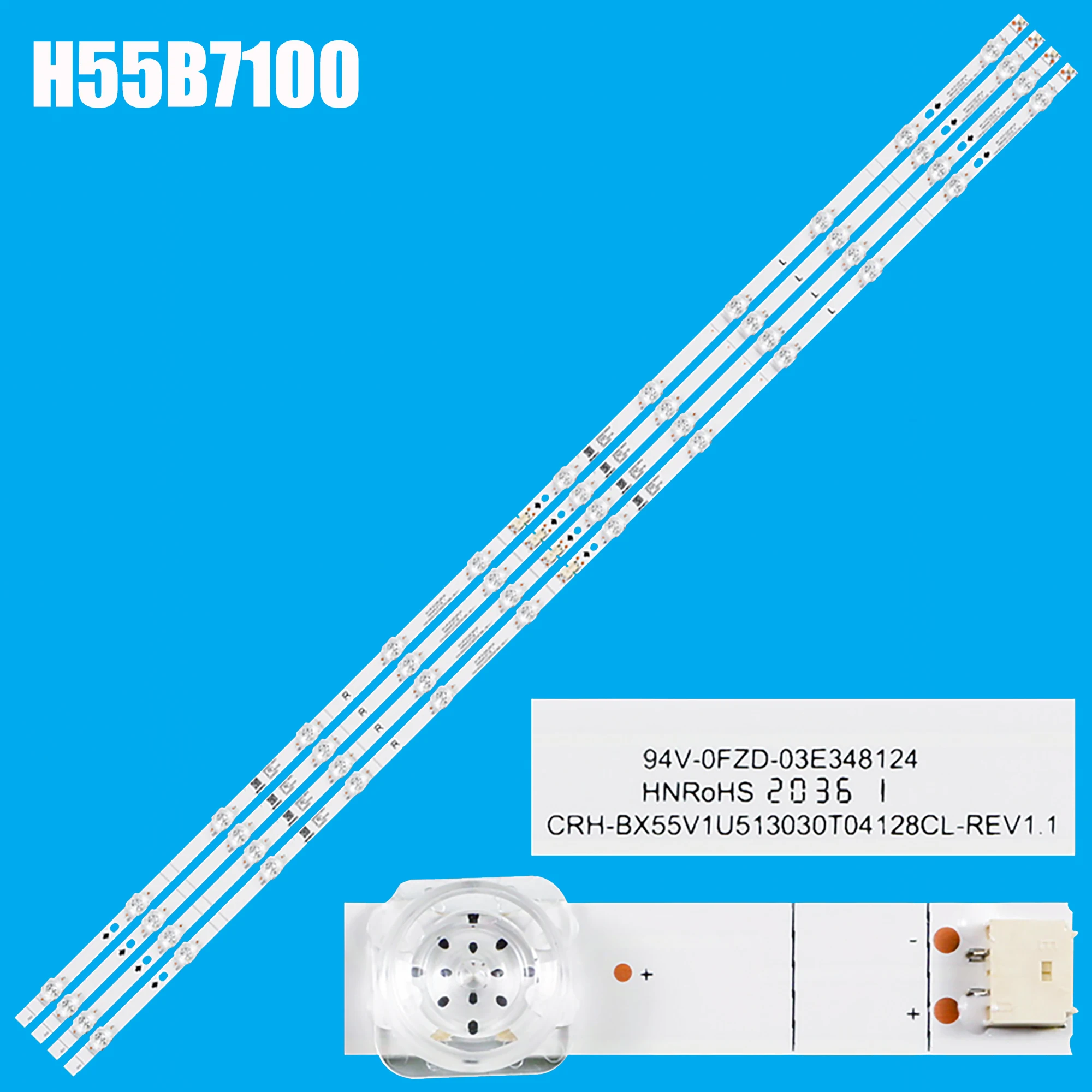 LED Backlight strip for H55B7100 H55B7300 H55BE7000 H55B7100UK H55B7300UK HD550V1U51-T0L4 T0L2B1 CRH-BX55V1U513030T04128CL-REV1.