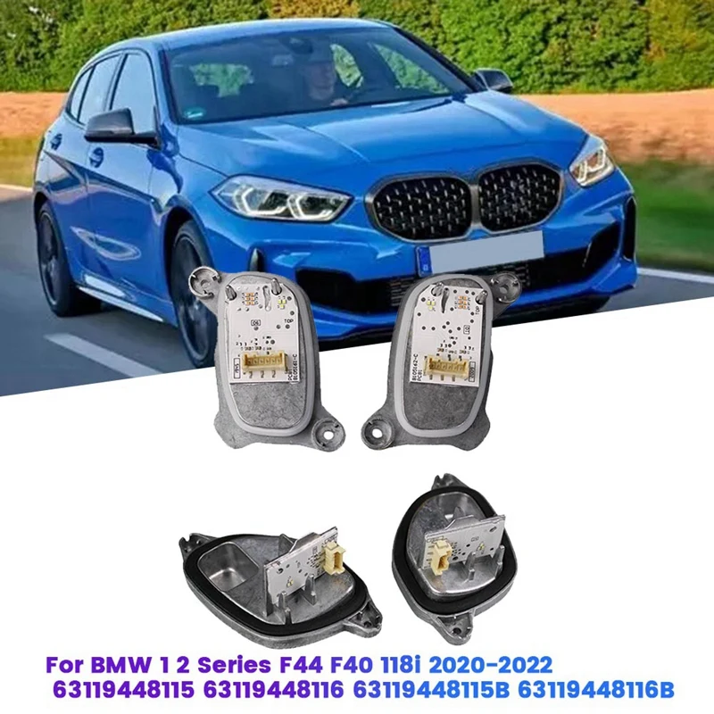 

Full Set LED Headlight Module 63119448115 63119448116B For BMW 1 2 Series F40 F44 2020-2022 DRL Angel Eye Source Lights