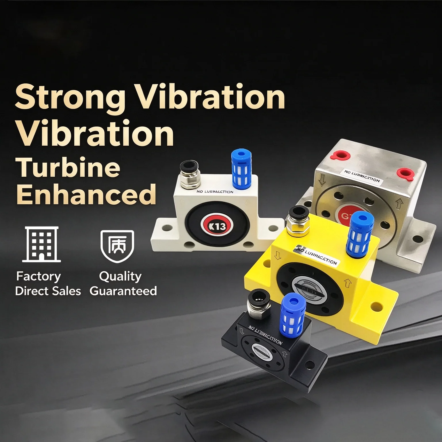 Pneumatic Vibrator K08/K10/K13/K16/K20/K25/K30/K32/K36 Oscillator GT04/06