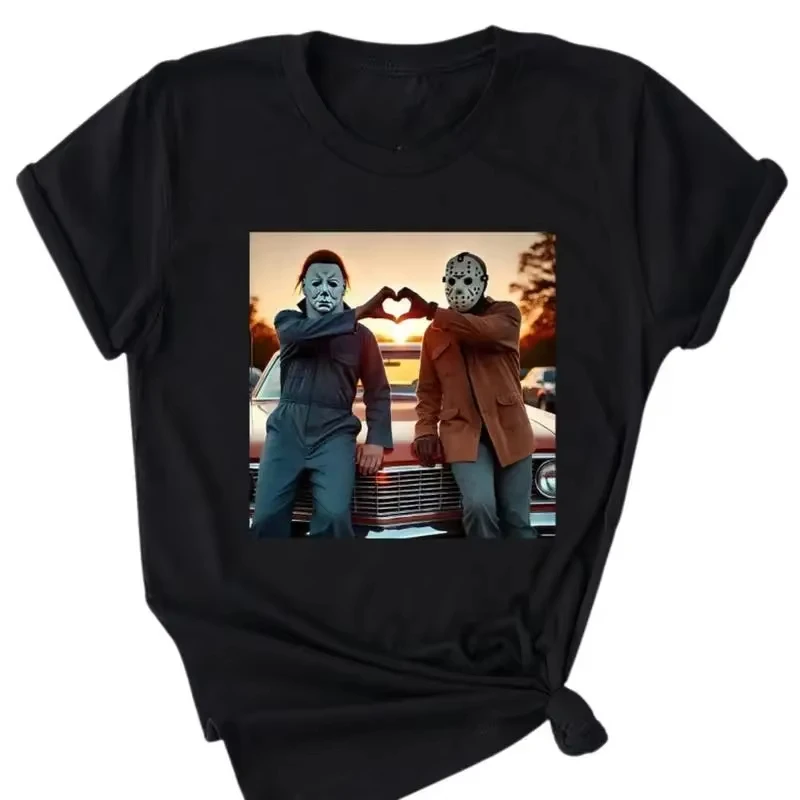

Michael Myers Halloween Heart Hands Women Shirt Vintage Michael Myers Shirts Horror Movie Shirts Friday The 13th Thrillers