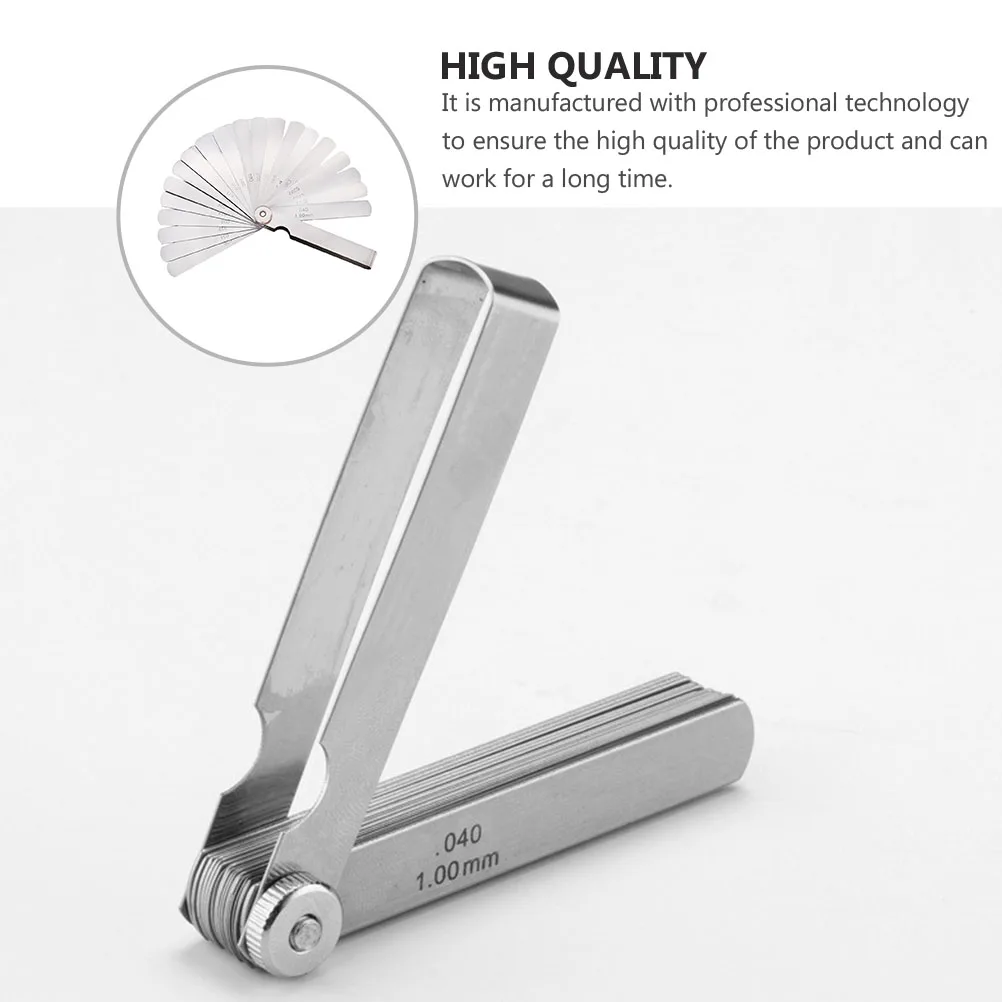 

Feeler Gauge Thickness 32 Blades Stainless Steel Gap Measuring Tool Round Precision Engineer Mechanic Design Thickness Gauge