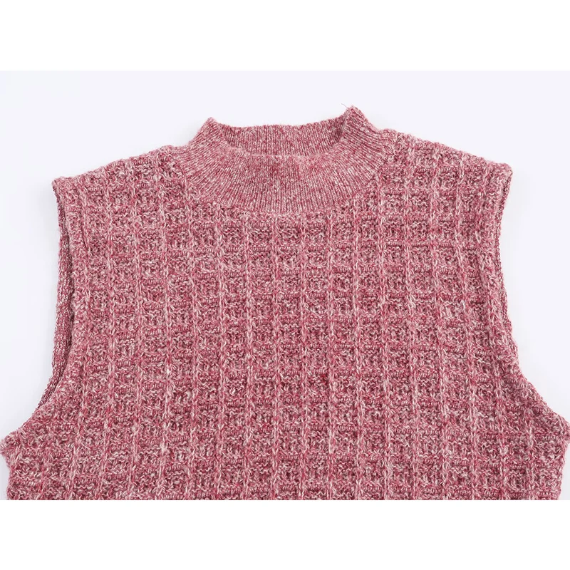 فستان أنيق أنيق بحاشية من الفرو الصناعي للنساء موضة جديدة فساتين قصيرة محبوكة بدون أكمام للسيدات فساتين حفلات الخريف النحيفة الجديدة ﻿