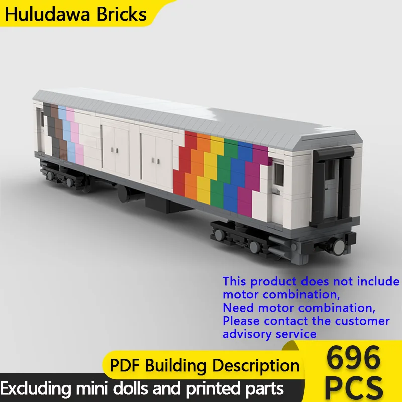 

Модель городского автомобиля MOC, строительные кирпичи, железная дорога, транспортный багаж, автомобиль, модульная технология, подарок, праздник, сборка, детский игрушечный костюм