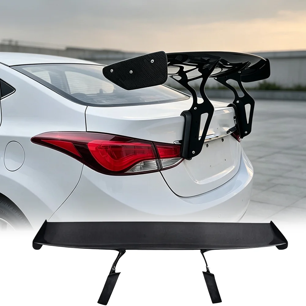 for modern Elantra MD Avante MD 2011-2016 genuine carbon fiber rear spoiler luggage compartment rear wing coupe modification 5