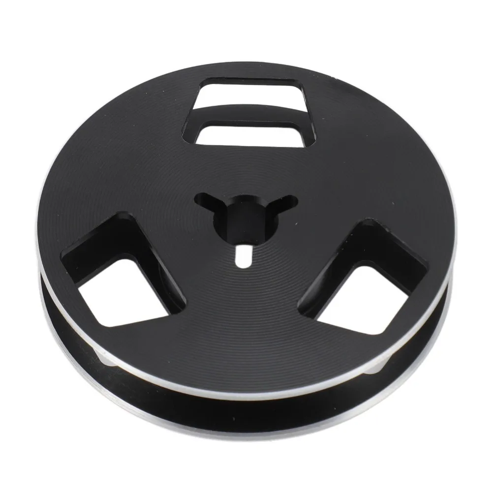 Universal 1/4 2.5 Inch Empty Tape Reel 3 Hole Aluminum Alloy Open Reel Tape Takeup Reel Recording