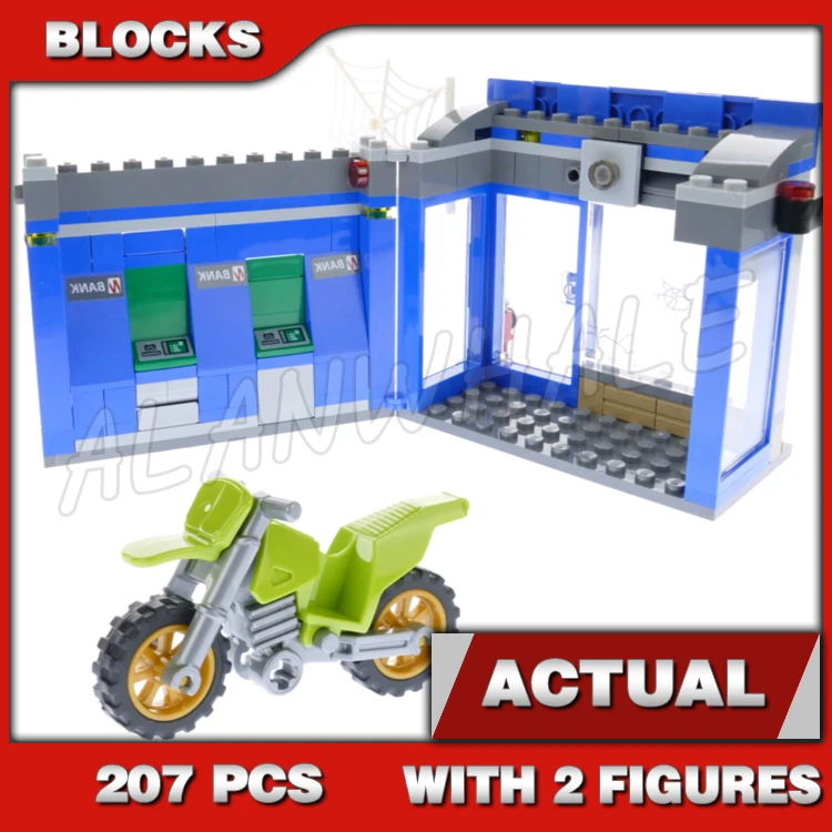 207pcs Super Fighter Revengers Spider ATM Bank Battle Getaway Bike 10742 Building Blocks Sets Compatible With Model