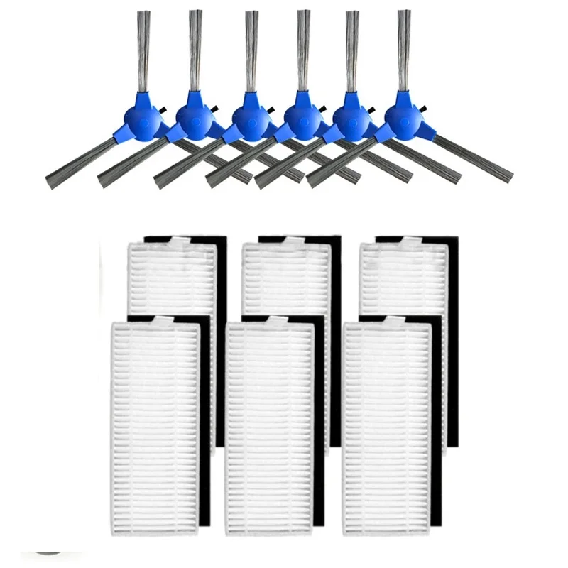 Robô escova lateral hepa filtro para iboto aqua v715b robô aspirador de pó peças acessórios escovas filtro kit substituição