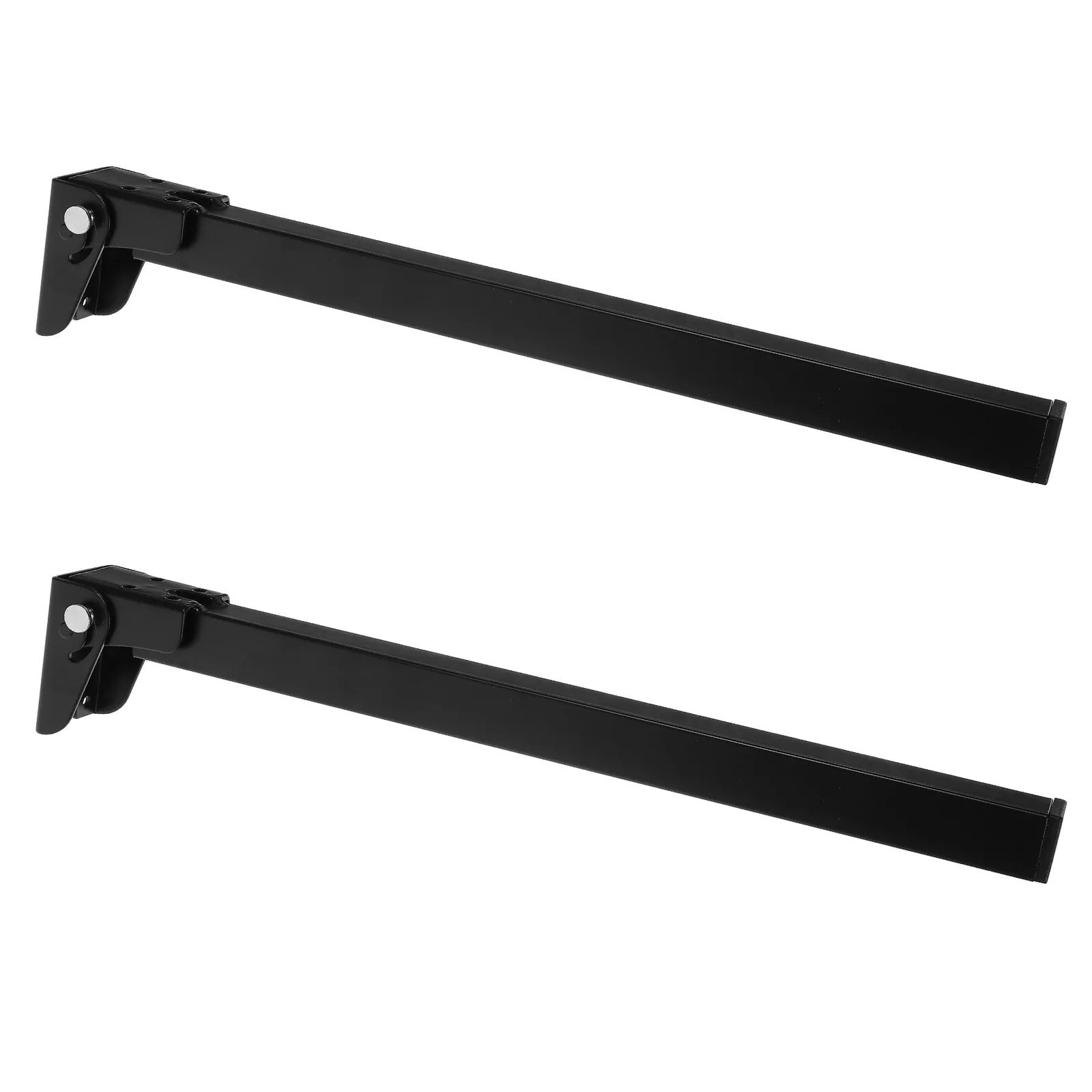 2Pcs Folding Table Legs Metal Foldable Furniture Support Brackets Black Heavy Duty Stable Foldable Table Legs for Desk Workbench