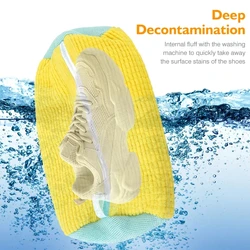 Reusable Shoe Wash Bag Lazy Hands Free Shoe Wash Bag Convenient Tear Resistant Washing Machine Shoe Wash Bag