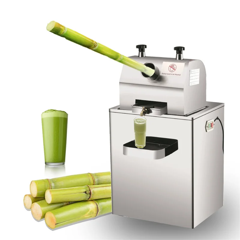 Sugarcane Machine Commercial Fully Automatic Desktop Electric Stainless Steel Small Sugarcane Juicer Machine