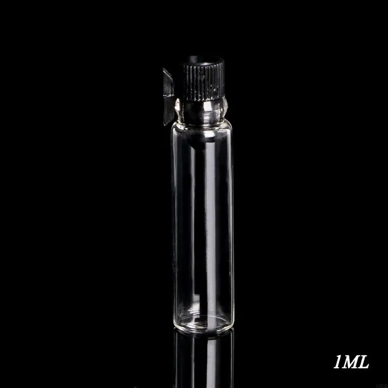 U0DE 1/100 ชิ้น/ล็อตมินิเครื่องสำอางน้ำหอมน้ำมันหอมระเหยตัวอย่างแก้วขวดคอนเทนเนอร์