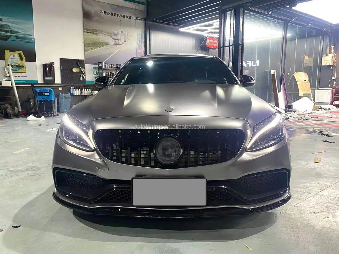 

Factory Hot Selling Factory Price for C-class W205 2013-2019 Upgrade to C63 W205 Bodykit PP Bumpers Grille Hood Fe
