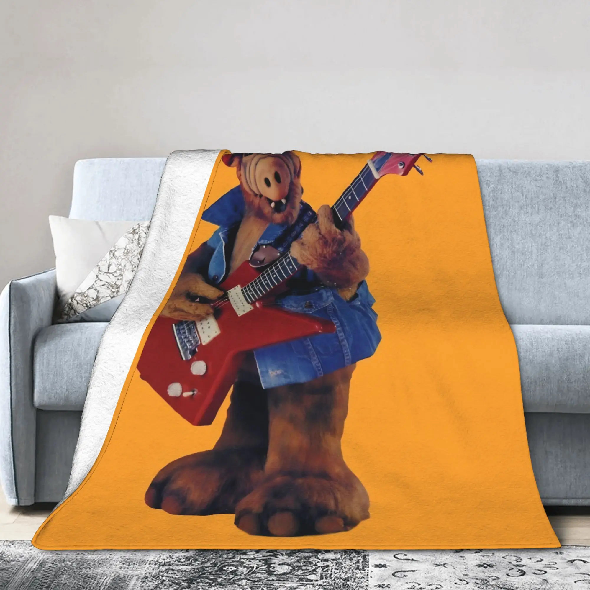 Alf  Alien Life Form Comedy  Blankets  Flannel Awesome Warm Throw Blanket for Home Spring Autumn