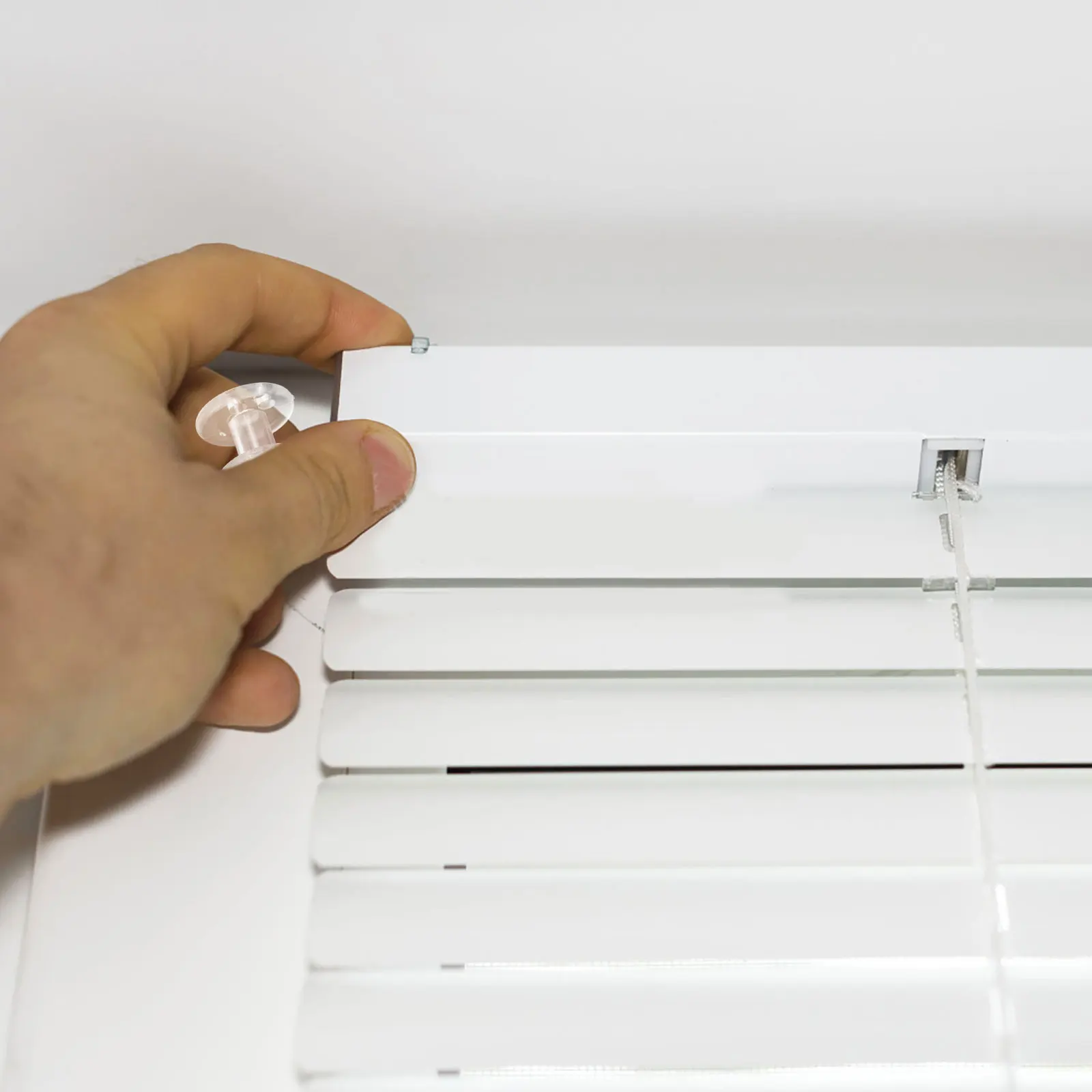 

6 PCS Curtains Cord Tensioner for Blinds Hold down Brackets Pleated Shade with Cleats Transparent Downs Rv Clear Plastic