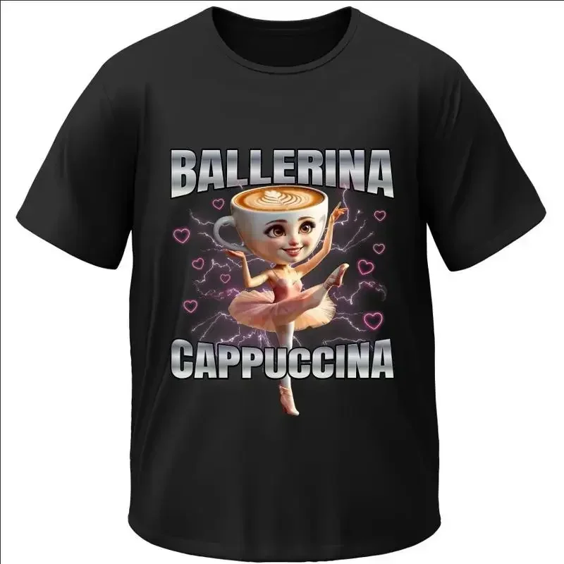 T shirt Meme Ballerina Cappuccino Italian Brainrot AI Memes 2
